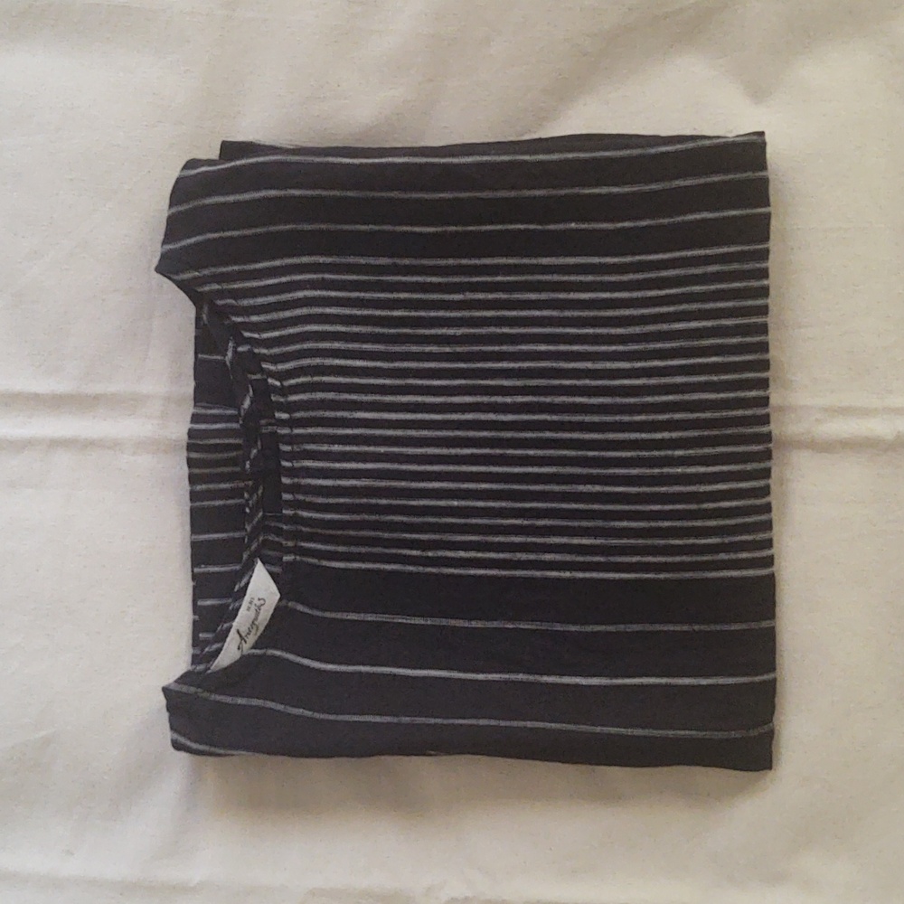 Ichi Antiquites Random Stripes Sleeveless Linen Pullover